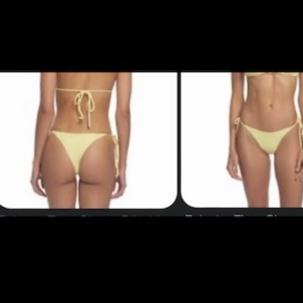 Peixoto Yellow String Bikini Swimwear